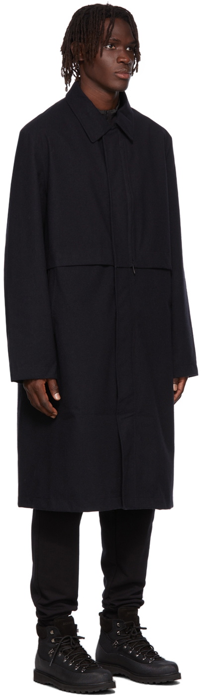 Y-3 Black Gore-Tex Classic Melton Coat