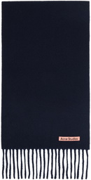 Acne Studios Navy Skinny Scarf