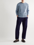 Officine Générale - Marco Argyle Jacquard-Knit Sweater - Blue