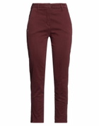 Manila Grace Womens Pants Burgundy