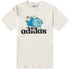 Adidas Men's Originals Friends T-Shirt in Black/Bright Cyan