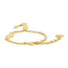 Versace Gold V Leaves Bracelet