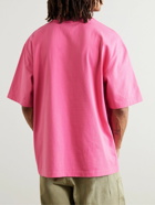 Jacquemus - Printed Cotton-Jersey T-Shirt - Pink