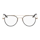 Garrett Leight Black and Gold San Miguel Glasses