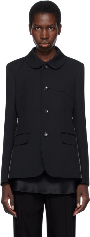 Photo: Black Comme des Garçons Black Wool Gabardine Blazer