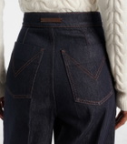 Max Mara Carmine high-rise wide-leg jeans