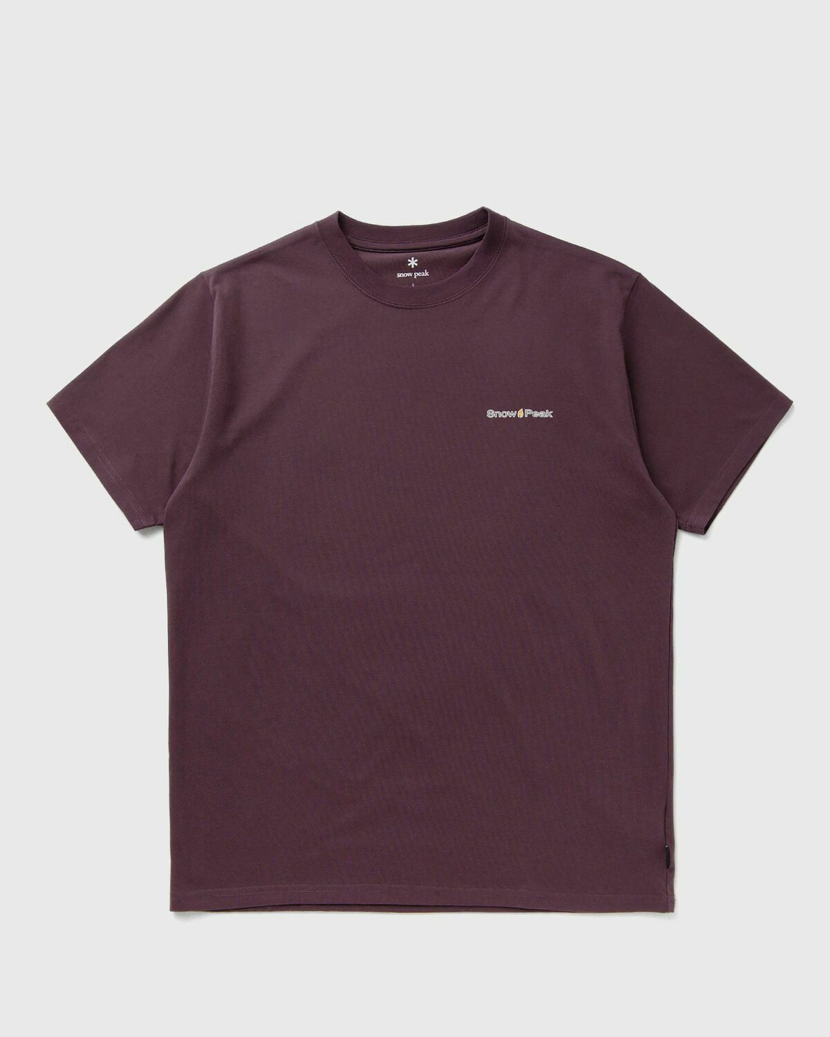 Snow Peak Warm Oneself T-Shirt Red Mens Shortsleefe