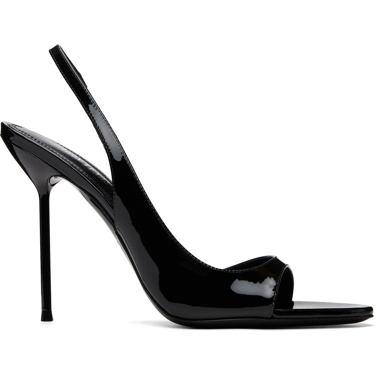 Paris Texas Black Lidia Slingback Heeled Sandals