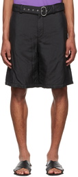 Jil Sander Black Nylon Shorts