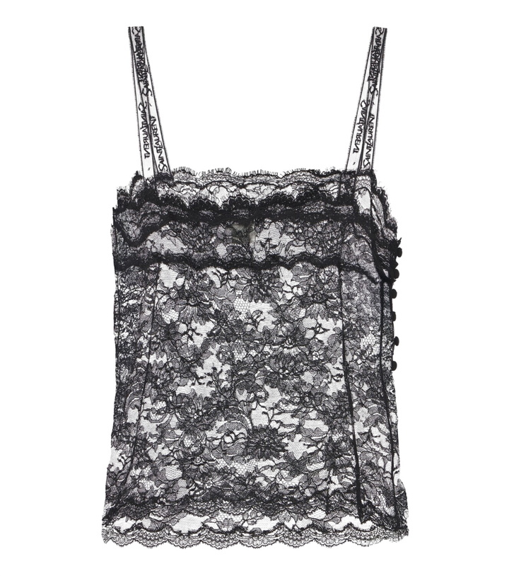 Photo: Saint Laurent Lace camisole