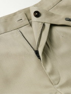 Purdey - Straight-Leg Stretch-Lyocell Twill Chinos - Neutrals