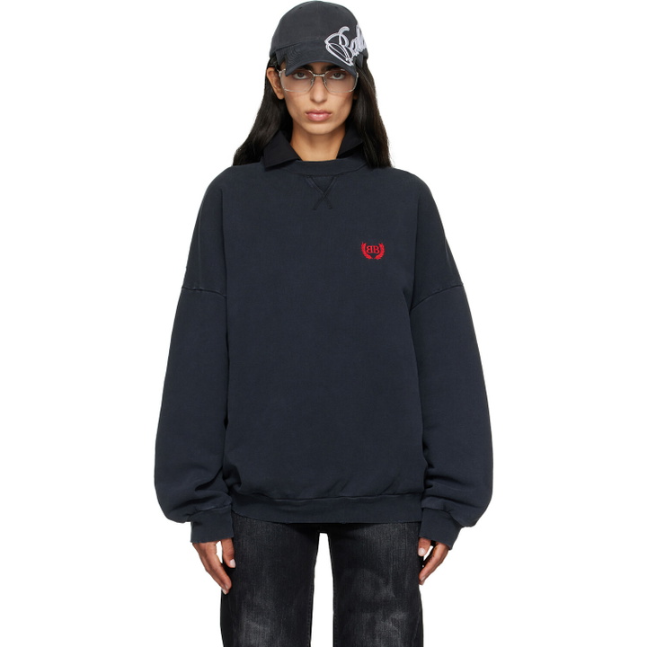 Photo: Balenciaga Black Crewneck Sweatshirt