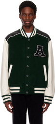 Axel Arigato Green Ivy Varsity Bomber Jacket