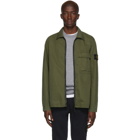 Stone Island Green Canvas Overshirt