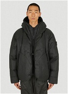 Layered Down Jacket in Black