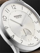 Hermès Timepieces - Slim d'Hermès Acier Automatic 39.5mm Stainless Steel and Alligator Watch, Ref. No. W045266WW00