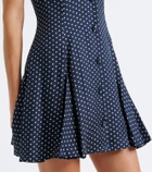 Dôen Aubrey polka dot silk-blend minidress