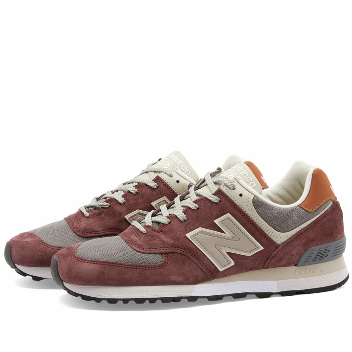 Photo: New Balance OU576PTY - Made in UK Sneakers in Brown/Orange