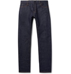 Moncler Genius - 7 Moncler Fragment Embroidered Selvedge Denim Jeans - Blue