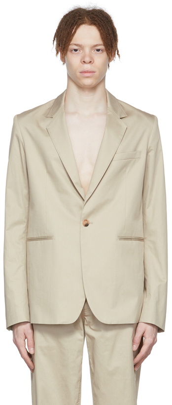 Photo: Maryam Nassir Zadeh Khaki Focus Blazer