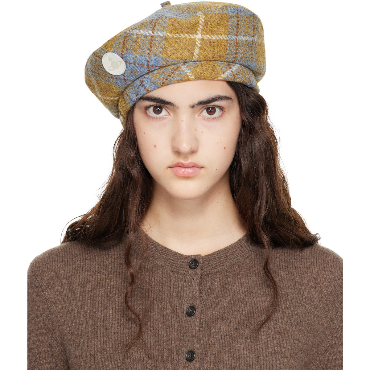 Vivienne Westwood Black Logo Beret Vivienne Westwood