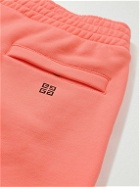 Givenchy - Tapered Logo-Embroidered Cotton-Jersey Sweatpants - Pink