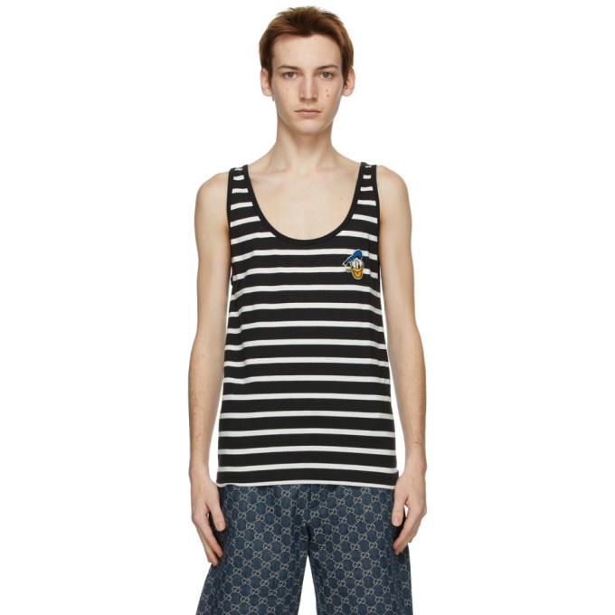 Photo: Gucci Black and White Disney Edition Donald Duck Tank Top