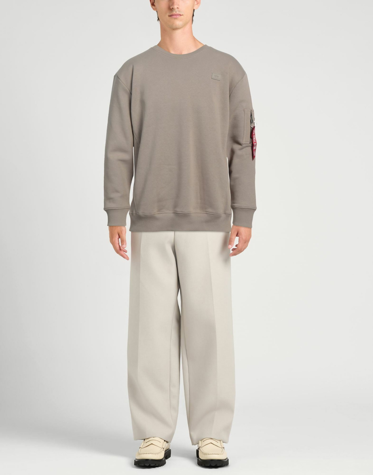 Alpha Industries Mens Sweatshirt in Beige