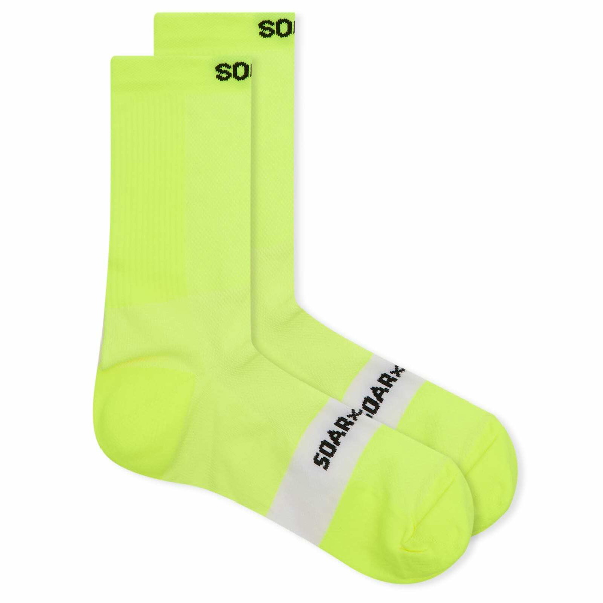SOAR Men's Crew Sock in Fluo Yellow