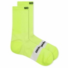SOAR Men's Crew Sock in Fluo Yellow