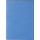Smythson Blue Leather Soho Notebook