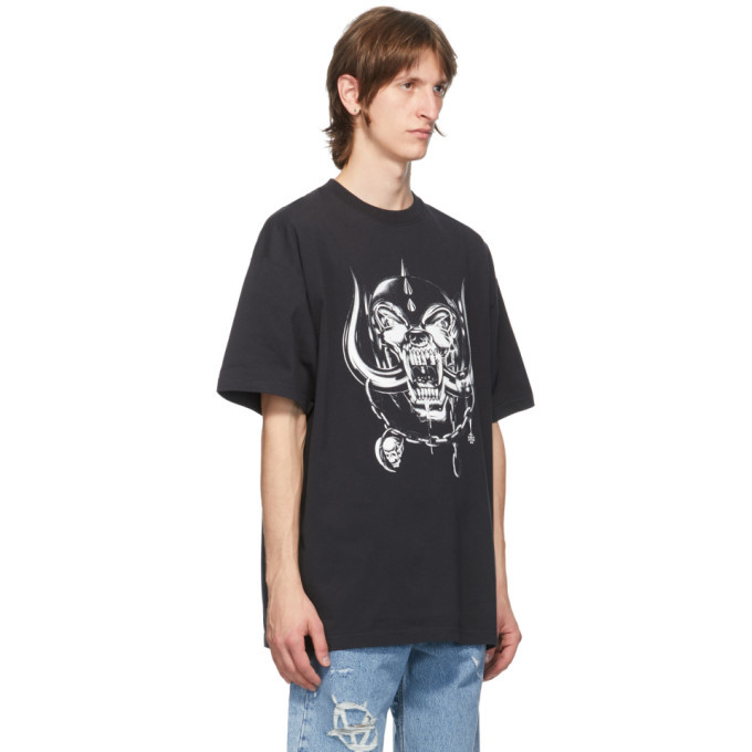 VETEMENTS Black Motorhead Edition Big Skull T-Shirt Vetements