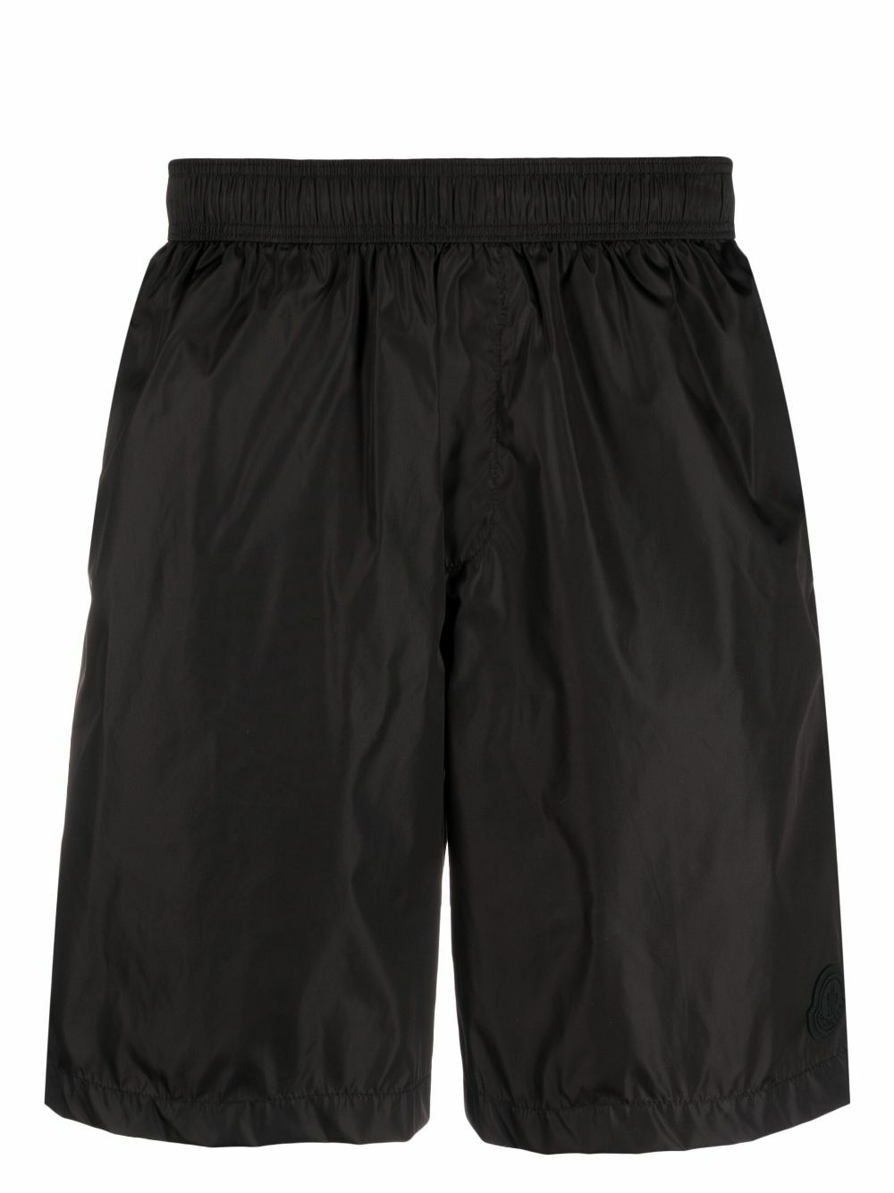 Moncler Black Logo Patch Swim Shorts Moncler