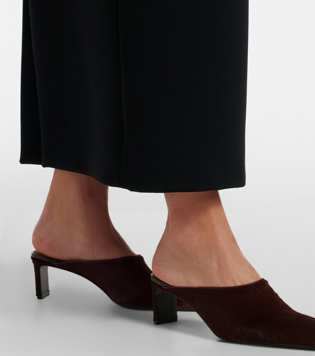 Khaite Colt calf hair mules