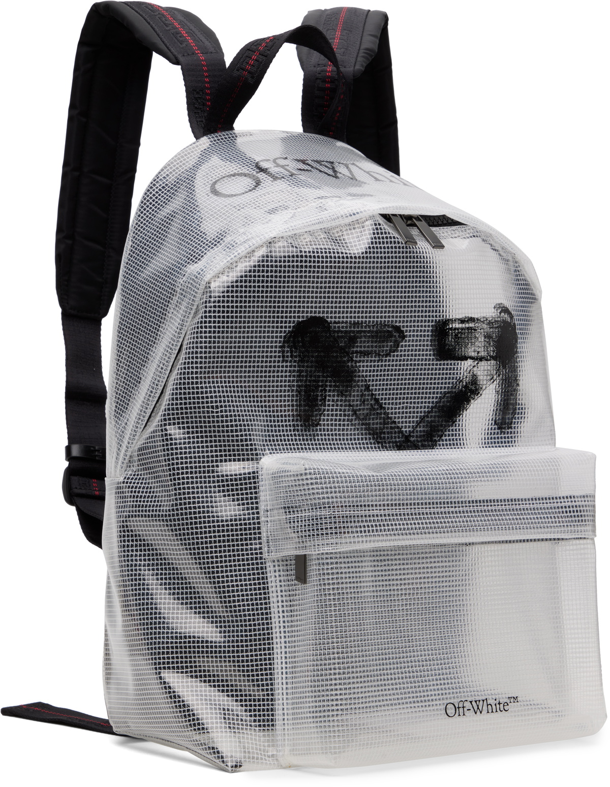 Off-White Transparent Ripstop Heritage Backpack