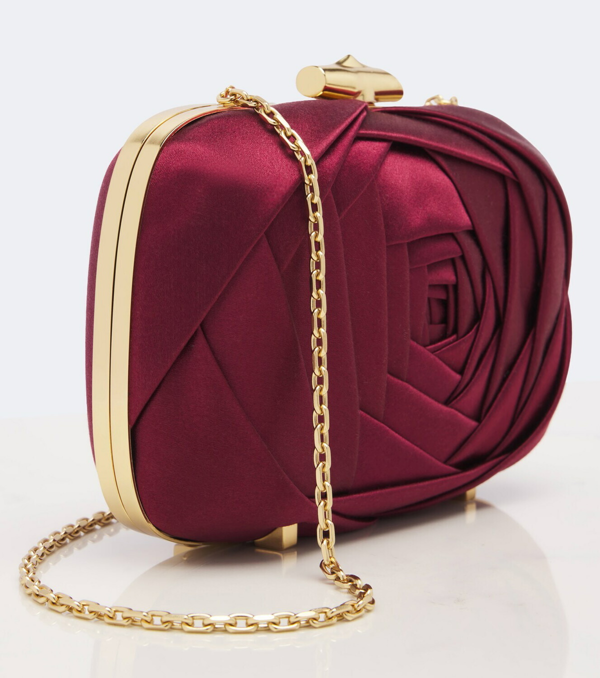 Roger Vivier Rose Vivier satin clutch