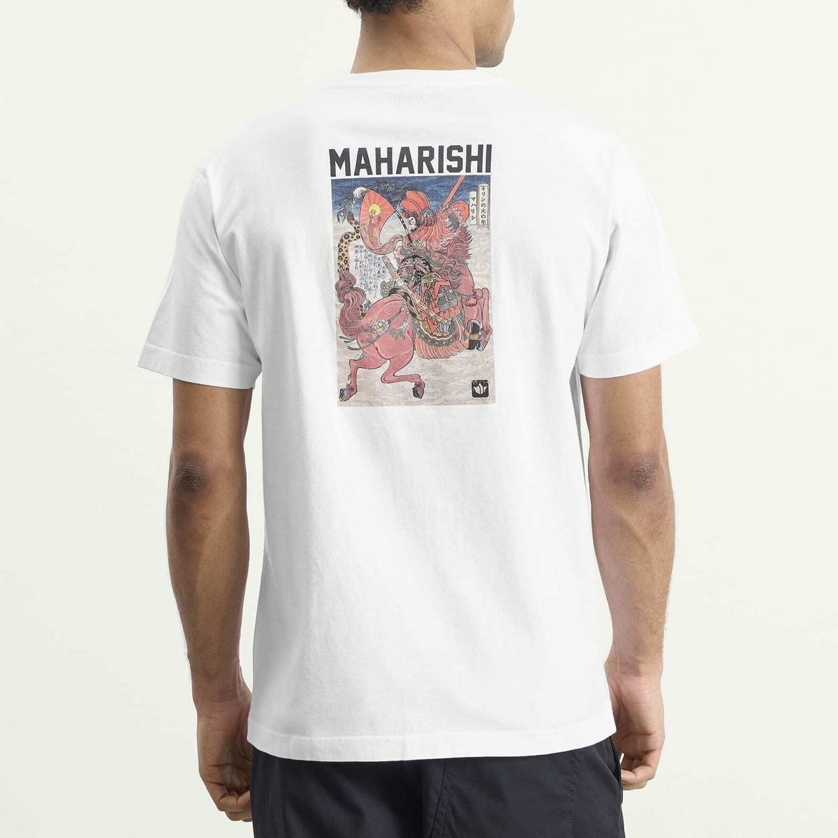 Maharishi Men's Lu Fang Horse Rider Embroidered T-Shirt in White
