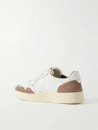 Autry - Medalist Suede-Trimmed Leather Sneakers - White