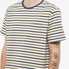 Corridor Men's Organic Stripe T-Shirt in Natural