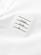 Thom Browne - Button-Down Collar Grosgrain-Trimmed Cotton Oxford Shirt - White