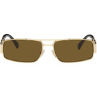 Versace Gold Greca Sunglasses