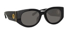 Linda Farrow Debbie - Black / Yellow Gold Sunglasses