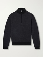 Frescobol Carioca - Heitor Merino Wool Half-Zip Sweater - Black