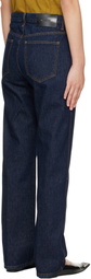 KHAITE Navy Rossi Jeans