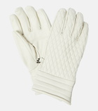 Fusalp Athena quilted leather ski gloves