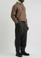 Universal Works Rose Bowl Checked Wool-blend Jacket Brown