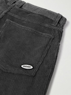 Noah - Straight-Leg Cotton-Corduroy Trousers - Gray