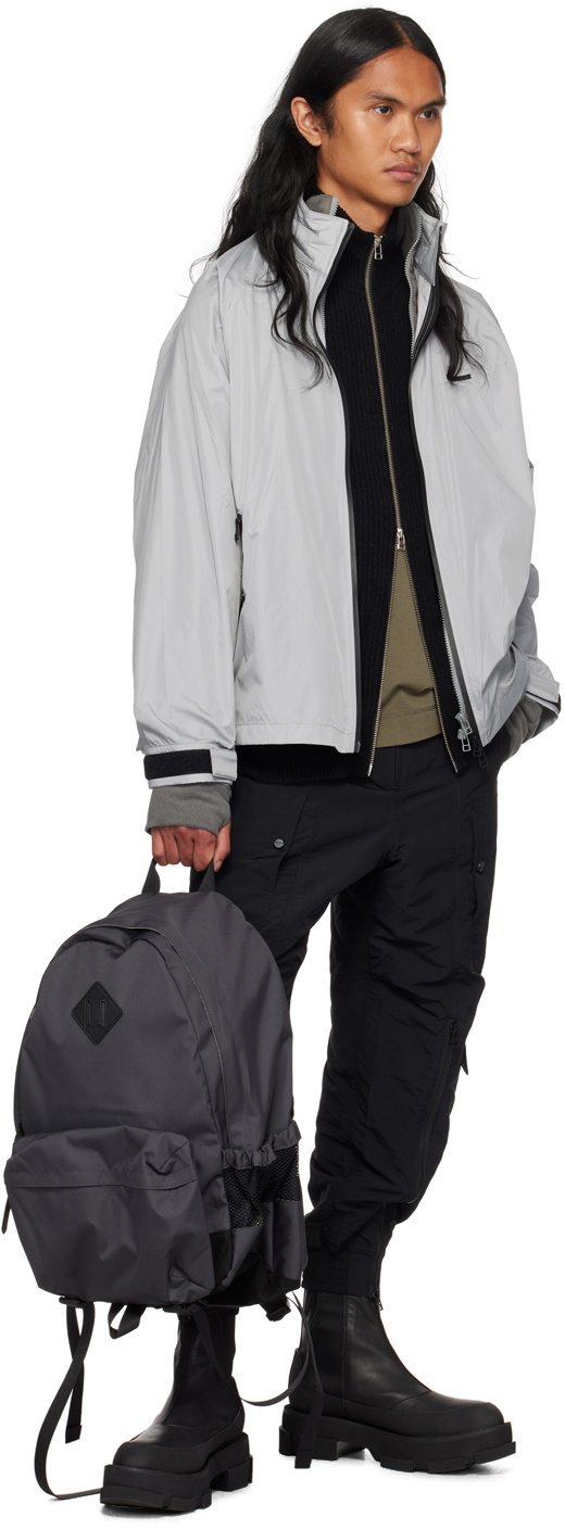 meanswhile Black Zip Sweater