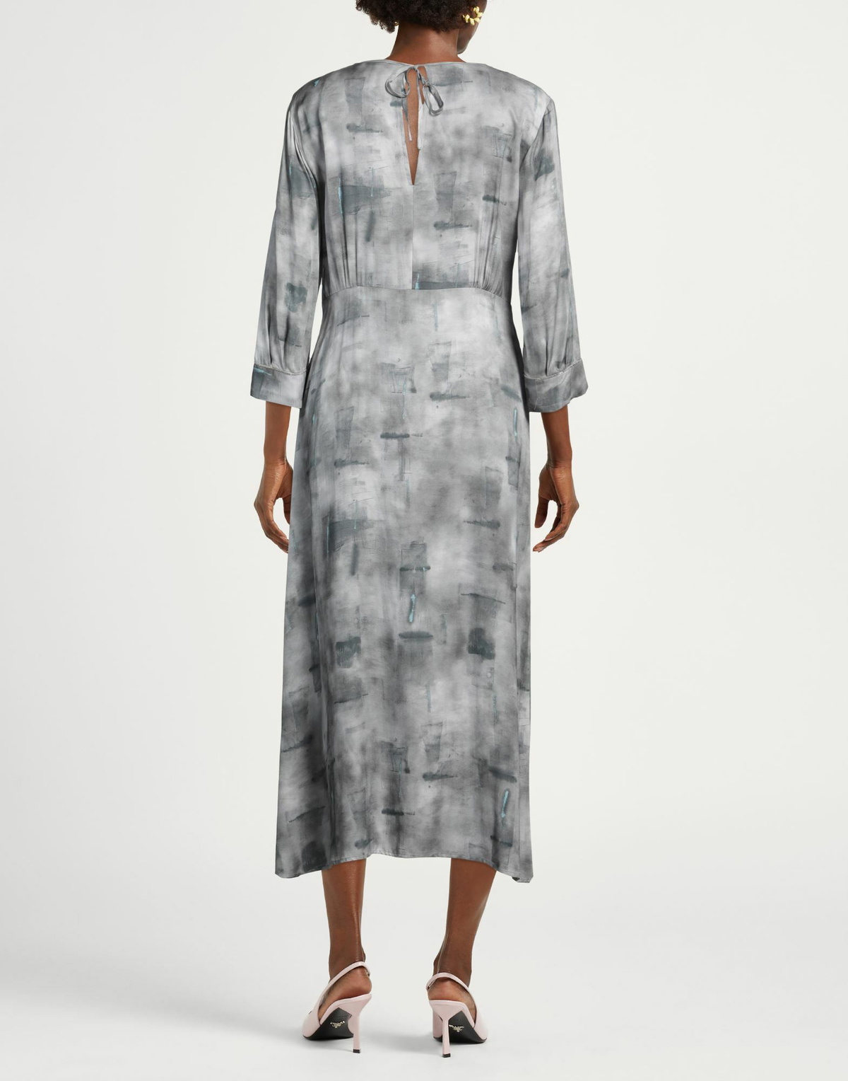 Peserico Womens Midi dress in Grey