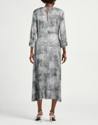 Peserico Womens Midi dress in Grey